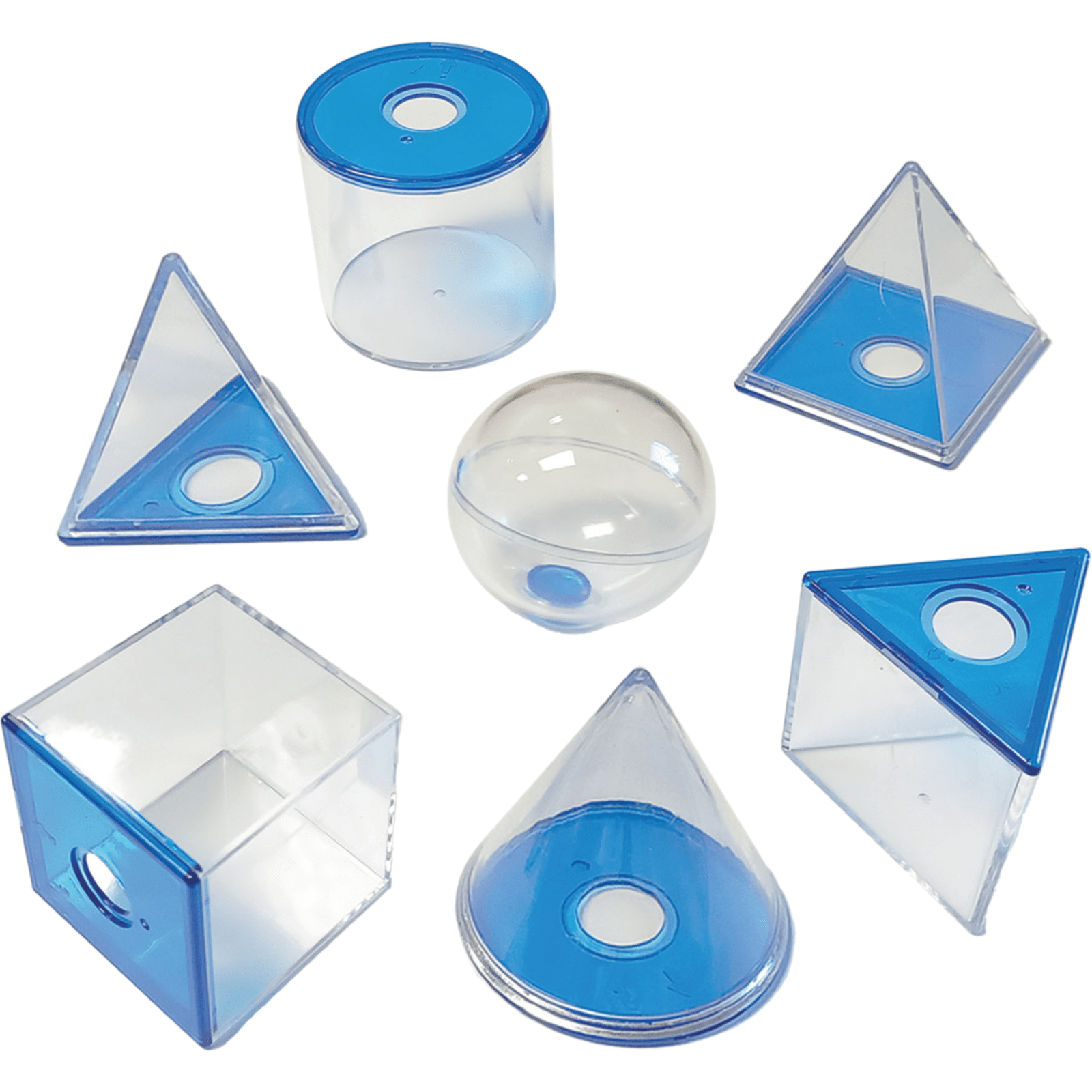 Figuras Geométricas Transparentes 3D