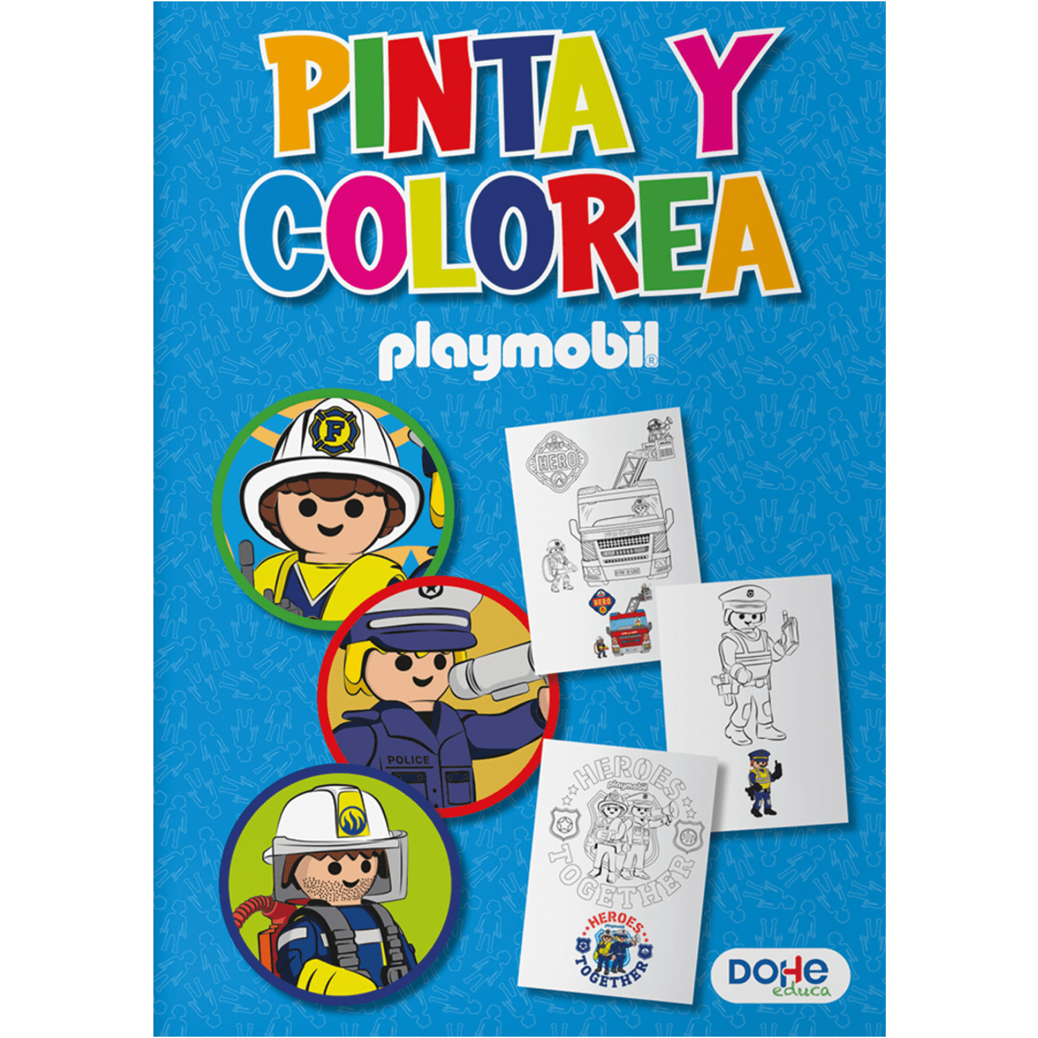 Libro para Colorear Infantil 30 Páginas A4 - Playmobil