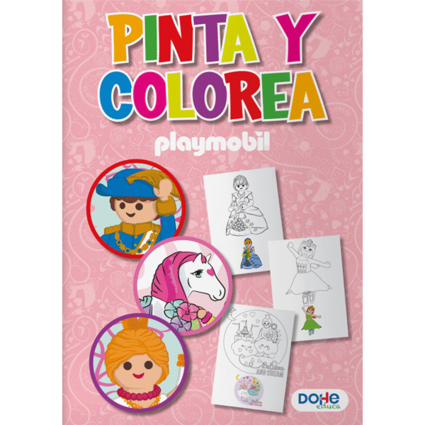 Libro para Colorear Infantil 30 Páginas A4 - Playmobil Princess
