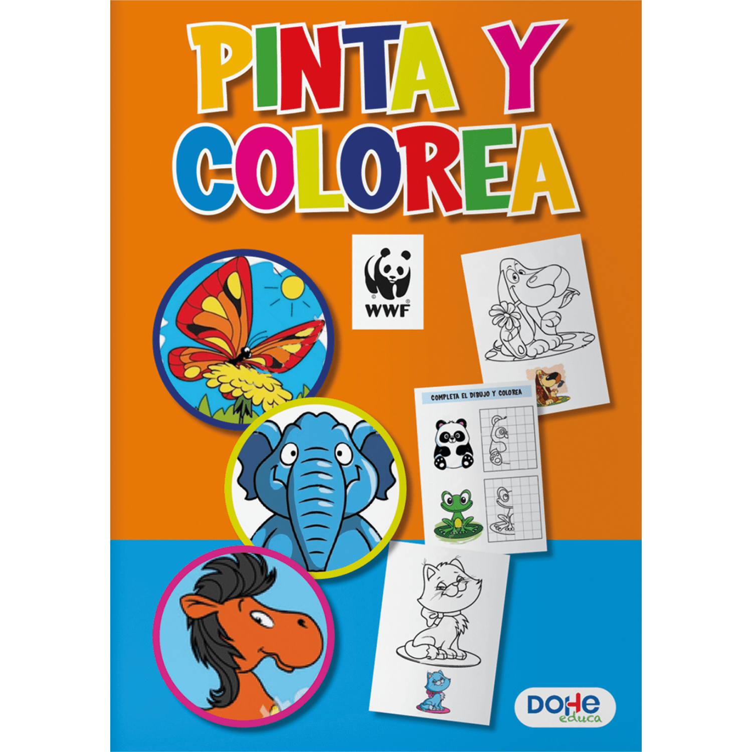 Libro para Colorear Infantil 30 Páginas A4 - WWF