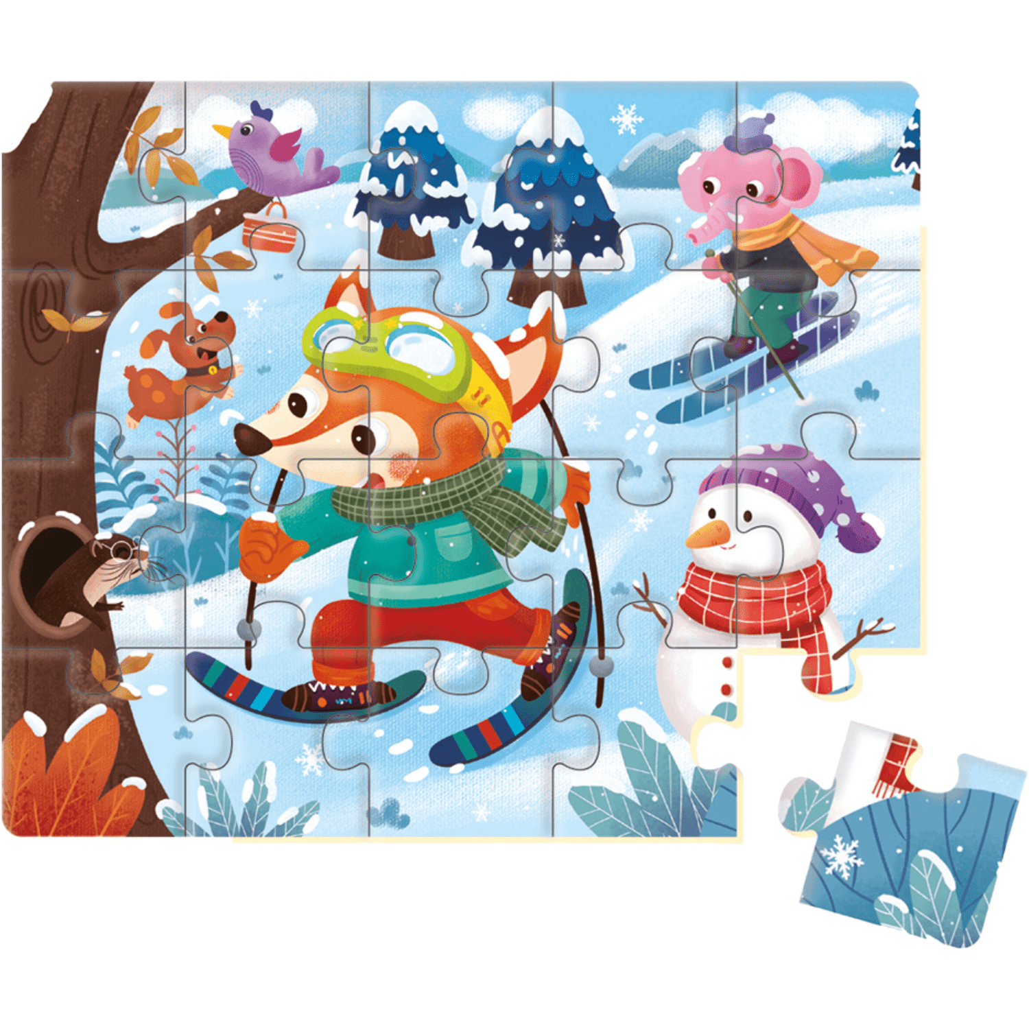 Puzzle Progresivo Infantil 20 Piezas - Animales