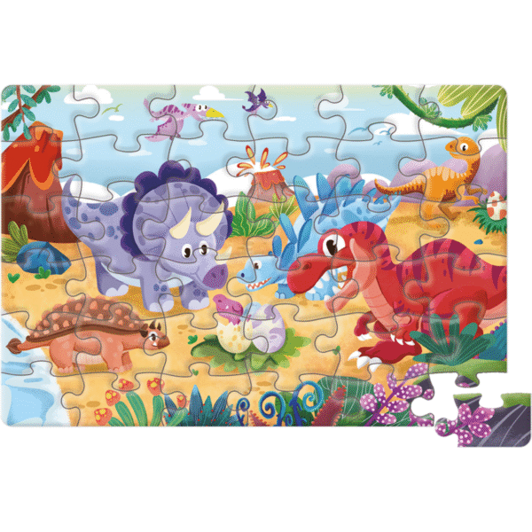 Puzzle Progresivo Infantil 36 Piezas de Cartón - Dinosaur