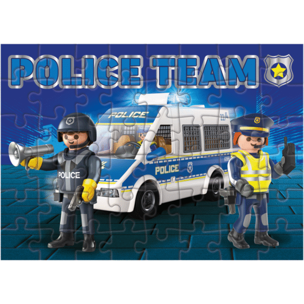 Puzzle Progresivo Infantil 48 Piezas - Playmobil Police