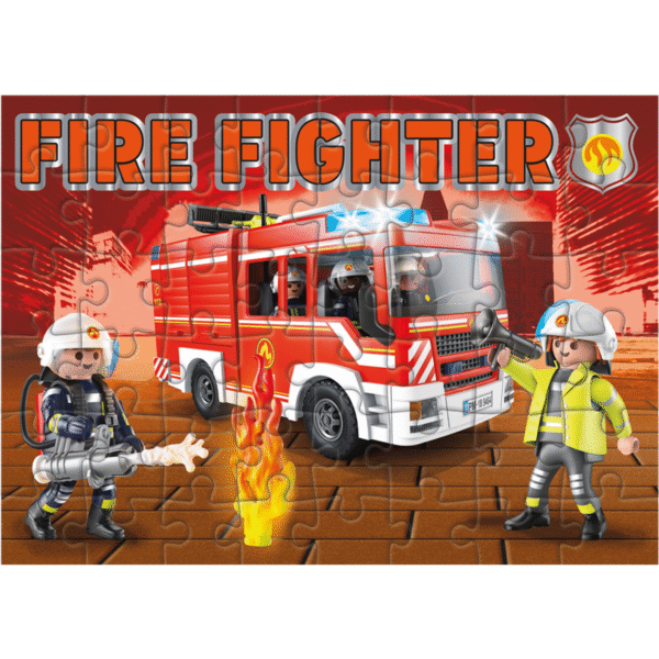 Puzzle Progresivo Infantil 48 Piezas - Playmobil Fire Fighter
