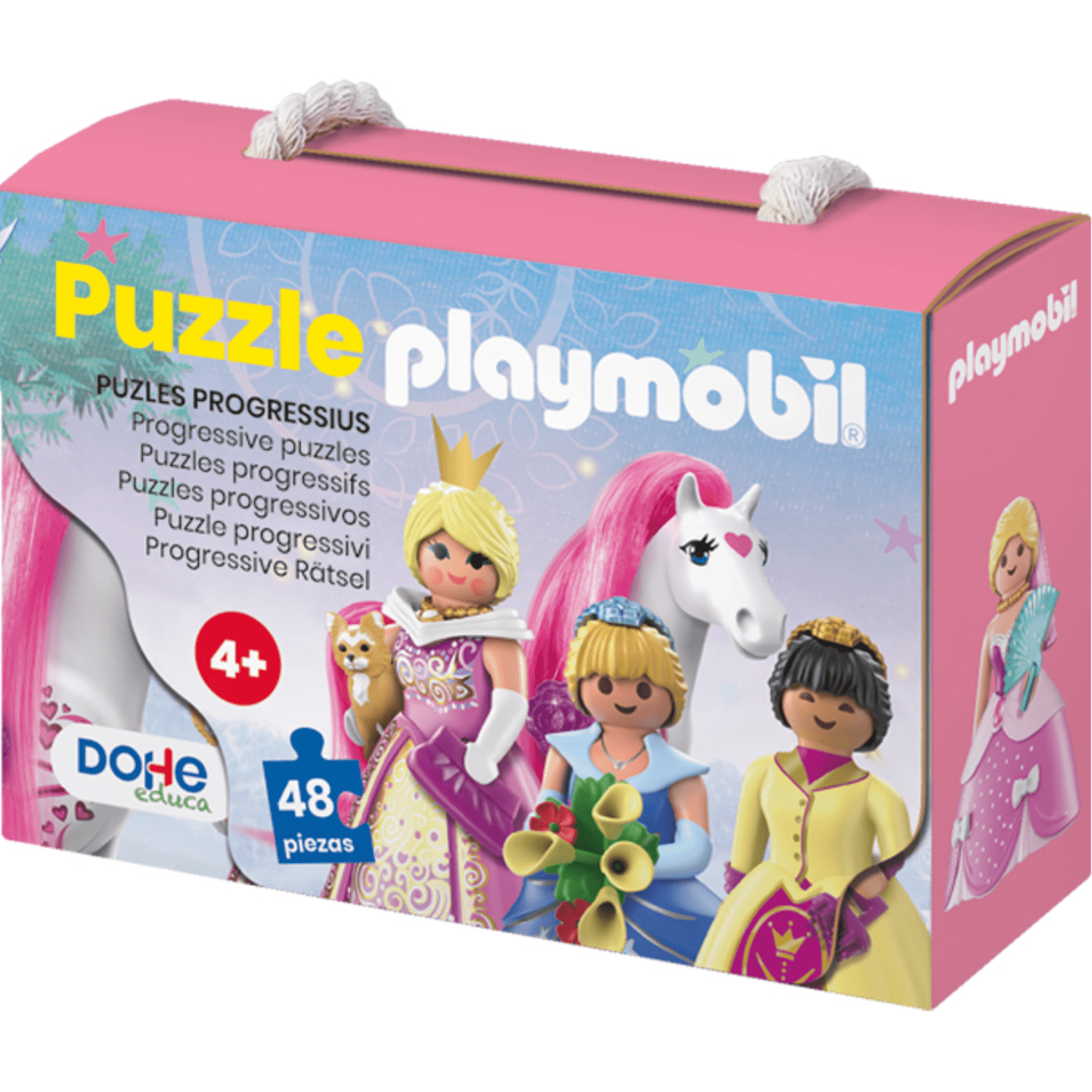 Puzzle Progresivo Infantil 48 Piezas - Playmobil Princess - Imagen 2