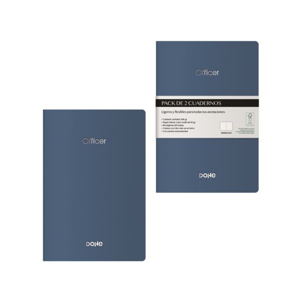Quadern A6 cosit Pack 2 u - BLAU NIT
