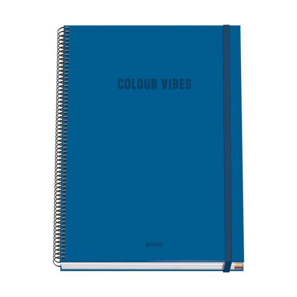 Cuaderno espiral Tapa dura 100 hojas - AZUL - A4