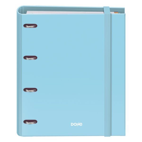 Carpeta Recambio con goma 4 anillas 35 mm - AZUL - A4
