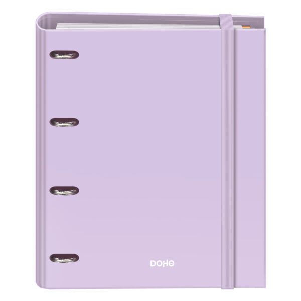 Carpeta Recambio con goma 4 anillas 35 mm - MORADO - A4