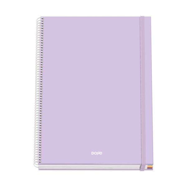 Cuaderno espiral Tapa dura 100 hojas - MORADO - A4