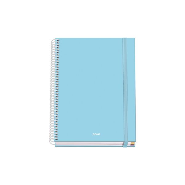 Cuaderno espiral Tapa dura 100 hojas - AZUL - A5
