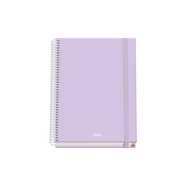 Cuaderno espiral Tapa dura 100 hojas - MORADO - A5