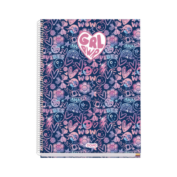 Cuaderno espiral Tapa dura 100 hojas - A4