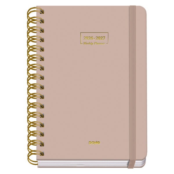 Agenda Escolar Wire'o Semana Vista - BEIGE - A5