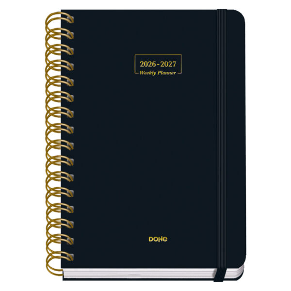 Agenda Escolar Wire'o Día Página - NEGRO - A5