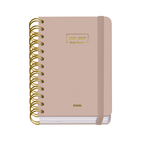 Agenda Escolar Wire'o Día Página - BEIGE - A6