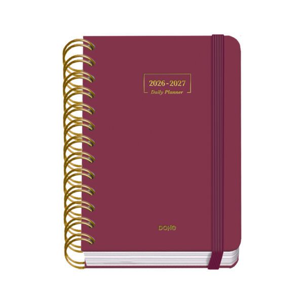 Agenda Escolar Wire'o Día Página - BURDEOS - A6