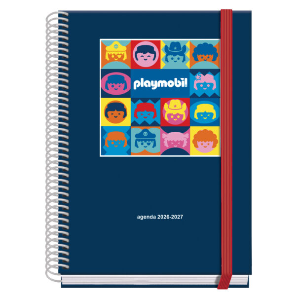 Agenda Escolar Espiral Setmana Vista - PLAYMOBIL - A5