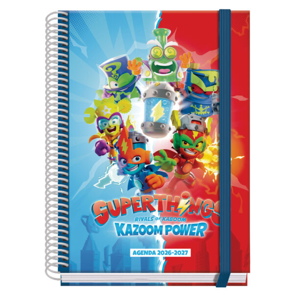 Agenda Escolar Espiral Setmana Vista - SUPERTHINGS - A5