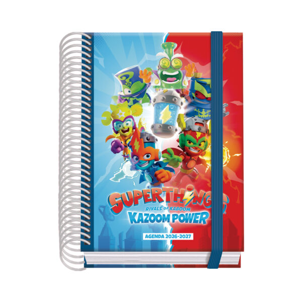 Agenda Escolar Espiral Día Página - SUPERTHINGS - A6