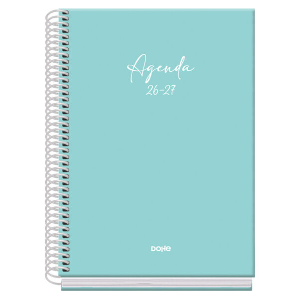 Agenda Escolar Espiral Día Página - VERDE - A5