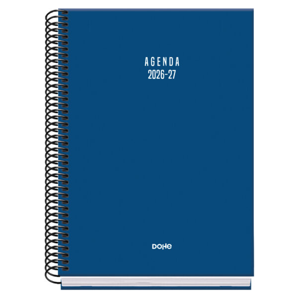 Agenda Escolar Espiral Semana Vista - AZUL - A5