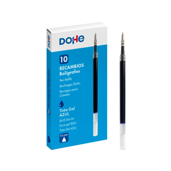 Tinta Gel - Caja 10 Recambios - BLAU